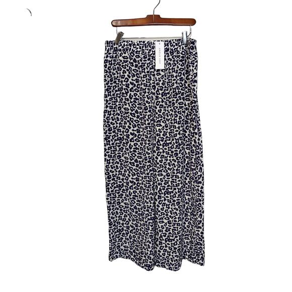 NWT Amour Vert Women's Sz L Salice Washable Silk Pull On Elastic Waist Pants - Picture 1 of 7